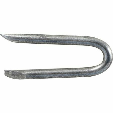 Hillman Fence Staples, 9 ga, 1 in Leg L, Steel 461477